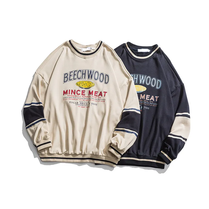 2022 retro college streetwear spring sweatshirt varsity lover plus size print high quality custom cotton hoodies unisex men