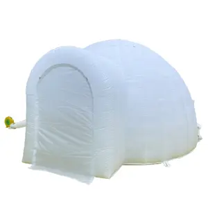 Tente gonflable de toile de camping en plein air de Ty 4m Glamping pour la famille, tente gonflable imperméable en coton de luxe personnalisée