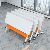 Table de conférence mobile pliable avec roulettes, bureau de formation pliable pour salle de réunion, mobilier de bureau moderne
