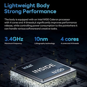 2025 Thương hiệu Mới 15.6 inch Màn hình kép máy tính xách tay màn hình cảm ứng Quad Core Intel Alder hồ 16GB DDR4 Bộ nhớ tiếng Anh cho chơi game <span class=keywords><strong>PC</strong></span> - Product Image 4