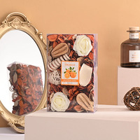 Sachet de parfum d'ambiance en PVC avec pétales et fleurs séchées, design Art Déco, durée de conservation 3 ans, Saint-Valentin