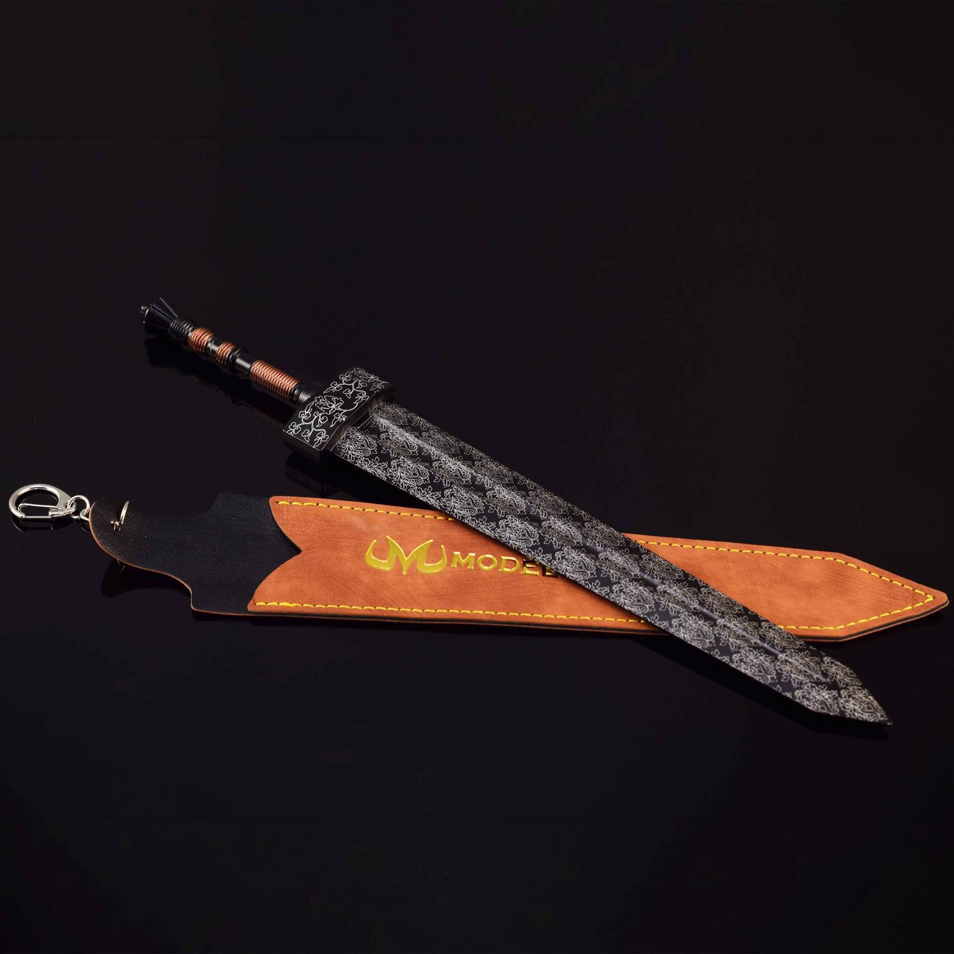 Gran espada con patrón de nube de fuego