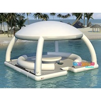 Quai flottant d'été pour les loisirs Planche de surf Parc aquatique gonflable Île pour mer/lac/piscine Installations de divertissement aquatiques gonflables