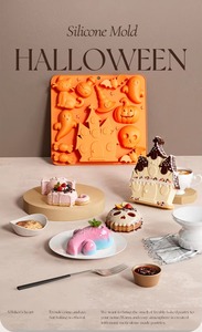Halloween Ghost Castle <b>Silicone</b> Cake Mold LFGB Platinum Non Stick BPA Free Heat Resistant Mousse Cake Making Tool - Product Image 6