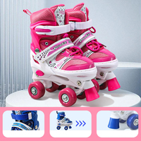 Patins à roulettes professionnels pour enfants, design respirant, taille réglable
