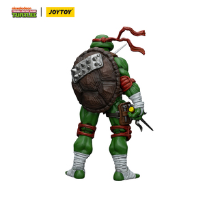 JOYTOY TMNT Raphael <span class=keywords><strong>Teenage</strong></span> <span class=keywords><strong>Mutant</strong></span> <span class=keywords><strong>Ninja</strong></span> <span class=keywords><strong>Turtles</strong></span> Action Figure in Scala 1/18 Modello da Collezione con Accessori - Product Image 2
