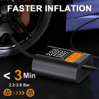Gonfleur de pneus filaire sécurisé, sans batterie intégrée, moniteur de pression des pneus, modes de gonflage multiples