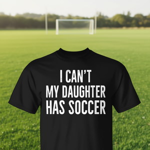 T-shirt I Cant My Daughter Has Soccer au design rétro vieilli - Product Image 3