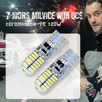 XTX Neue T10 194 W5W Auto-LED-Lampe 12V Blau 10W Canbus Parkleuchten W2.1x9.5D 4014 24SMD Glühbirne Fehlerfrei