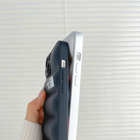 Coque de téléphone portable en TPU souple 3D effet doudoune pour iPhone 16 15 14 Plus 13 12 11 Pro Max, personnalisable OEM, vente en gros