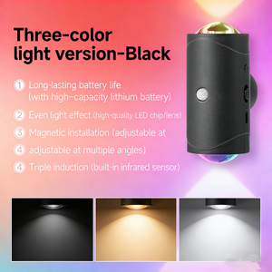 Colorful gradient atmosphere night <b>light</b> intelligent human body <b>sensor</b> magnetic charging multi-color glowing wall lamp home lamp - Product Image 1