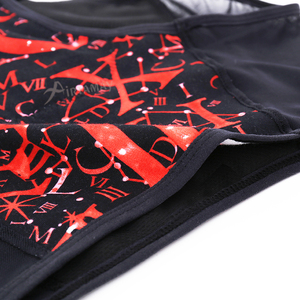 Encaje Bonito Impreso Absorbente A prueba de fugas 4 Período Ropa interior orgánica <span class=keywords><strong>Mujeres</strong></span> Bragas menstruales de algodón - Product Image 3