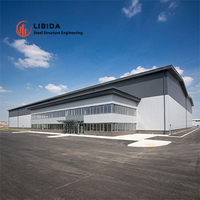 Entrepôt à structure en acier multi-étages certifié CE, bâtiment de stockage logistique préfabriqué