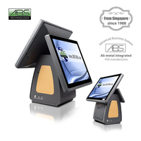 POS-система ABS8000 «Все в одном» для ресторанов, кассовый аппарат, процессор Intel J1900, Windows 7/10, емкостный сенсорный экран 1024x768 DPI, Wi-Fi, SSD
