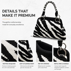 Borsa a mano in maglia SHINY Ready Design con manico rimovibile, disponibile in stock, borsa alla moda per boutique, regalo, vendita al dettaglio, borsa all'uncinetto - Product Image 3