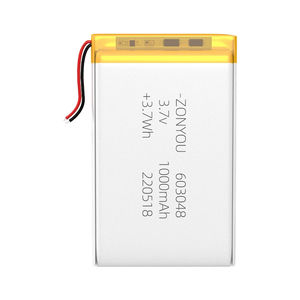 고성능 603048 리포 배터리 1000mAh 딥 사이클 파우치 셀 - Product Image 6