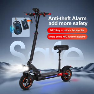 2024 keluaran baru 800w 1000w skuter elektrik kontrol kunci NFC Speaker <span class=keywords><strong>Alarm</strong></span> jarak jauh skuter listrik Off Road 10 inci - Product Image 2