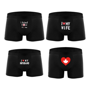 <span class=keywords><strong>Boxer</strong></span> da Uomo in Seta Ghiaccio Senza Cuciture, Intimo Alla Moda con Stampa Digitale Personalizzata, 95% Cotone 5% Spandex - Product Image 1