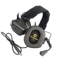 EARMOR Genuino M32 Pastilla electrónica Reducción de ruido Auriculares Comunicación Auriculares con micrófono Entrenamiento Orejeras tácticas
