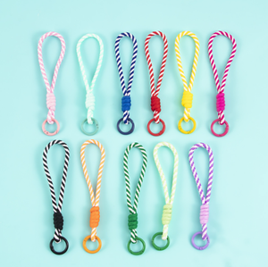 Good-looking Durable Cute Paper Rope Colorful Mobile Phone Lanyard with Buckle 13-15CM Length HY Brand 5.5g for Your Selection