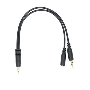 RY 3.5 Stereo fiş 3.5 Stereo fiş için 4/1 "tek Jack sonu Y Splitter ses adaptörü 2 in 1 kablo dönüşüm uzatma bağlayın - Product Image 3
