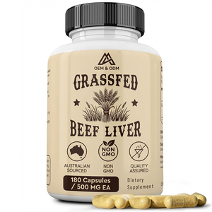 Capsule di Fegato di Manzo Alimentato a Erba OEM, Integratore per la Salute del Fegato Liofilizzato, Supporta l'Immunità e il Benessere di Tutto il Corpo - Product Image 1