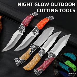 Yếu tố mới tồn tại ngoài trời chiến thuật cố định lưỡi dao với nhựa xử lý săn bắn Cắm Trại DIY lớp push button phong cách - Product Image 4