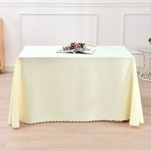Custom Size Solid Color Polyester Durable Heat Transfer Silk Print Wedding Hotel Dining <b>Tablecloth</b> - Product Image 4