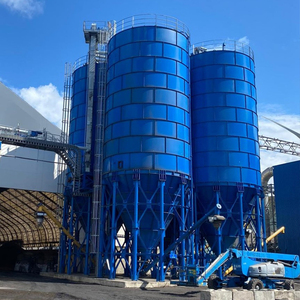 100t để 2000ton Điện Bắt vít thép xi măng Silo di động Fly Ash lưu trữ xe tăng các nhà sản xuất - Product Image 2