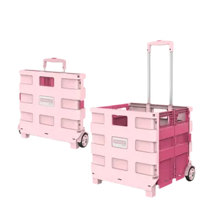 Carritos de Compras Multifuncionales WAHSUN, Carrito Plegable Grande, Carrito de Supermercado con <span class=keywords><strong>Ruedas</strong></span> - Product Image 1