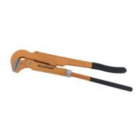Pince à becs plats en matériau CRV de fabrication chinoise de qualité supérieure, tête de clé à pipe robuste, corps en orange mat sablé