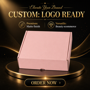 Scatola Pieghevole in Cartone Ondulato Personalizzata con Logo Stampato, Foderata in Spugna, per Imballaggio di Cosmetici, Prodotti per la Cura della Pelle ed E-commerce - Product Image 3
