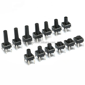 Công tắc nút nhấn 6x6 nhúng 6x6x4.3 Công tắc cảm ứng ánh sáng 6*6*4.3/5/6/7/8/9/10/11/12/13/14/15mm công tắc nguồn 4pins 20pcs - Product Image 1