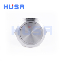 Interrupteur à bouton-poussoir momentané HUSA 30 mm 1 No IP65 étanche 1A 24V pour appareils électroménagers avec broche à vis