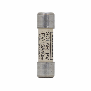 Fusible Bussmann <span class=keywords><strong>PV</strong></span>-<span class=keywords><strong>15A10F</strong></span> en Stock para Sistemas Solares Fotovoltaicos, 1000V 15A - Product Image 2