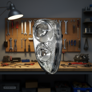 Faro Delantero Cromado con Lente para Volkswagen Bora 2005-2010, Lado Derecho, Repuesto de Faro Halógeno, 12V, Nuevo, 5000K - Product Image 2