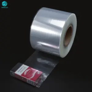 22 Micron Clear Holographic BOPP Film Roll For Cigarette Box Packaging Protect The Brand Rights