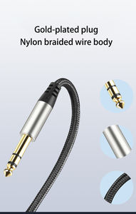 Cable de Audio de buen ruido de 6,35mm a 3,5mm, amplificador de potencia, extensión auxiliar, Cable de 6,35mm a 3,5mm, Cable de <span class=keywords><strong>guitarra</strong></span> eléctrica de 6,35mm - Product Image 5