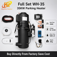 Chauffe-eau de stationnement 12V 24V 35KW pour moteur diesel, avec télécommande 4G GSM via application, pour camions, bus, camping-cars - Vente en gros