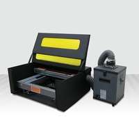 Mesin Pengukir Laser LED Biru Profesional, Printer Laser untuk Industri Kulit, Elektronik, dan Periklanan - Tipe Meja, Mudah Dioperasikan