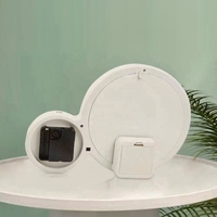 Cadre photo numérique avec miroir magique LED personnalisé à sublimation avec horloge et chargeur USB pour cadeaux
