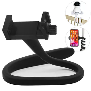Universal White Flexible Silicon Baby <strong>Monitor</strong> Holder Longer IP Camera <strong>Stand</strong> with Hole-Free Crib Cradle Rod for Desk or Bed Use - Product Image 5