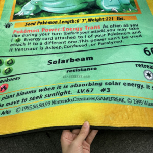 Tapis à poils longs personnalisés avec des personnages de dessins animés Poke-mon faits à la main, design personnalisé, tapis moelleux et luxueux pour salon et chambre à coucher - Product Image 4