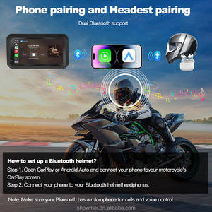 6 pouces caméras étanches moto sans fil Carplay Android Auto DVR enregistreur TMPS lecteur multimédia intelligent - Product Image 4