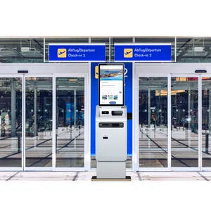 Crtly Self Service Interactieve Kiosk Contant Depot Geldautomaten Deponeren Machine Muntrekening Betaling Kiosk Oplossing