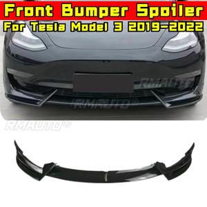 Difusor de Parachoques Delantero para Auto, Spoiler Negro Brillante, Pieza de Modificación para Tesla Model 3 2019-2022, Accesorios para Auto - Product Image 2