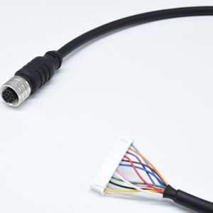 Conector circular a prueba de agua Ip67 Cable M12 a Código Conector de cable de alimentación de enchufe recto hembra de 12 pines - Product Image 3