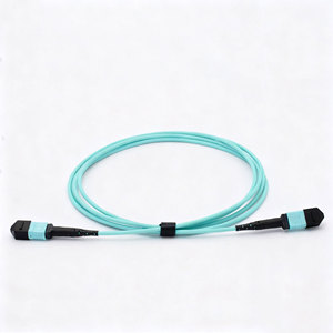 สายแพทช์ MPO 12สายไฟเบอร์ OM3มัลติโหมดสำหรับศูนย์ข้อมูลเครือข่าย40g 100G - Product Image 2