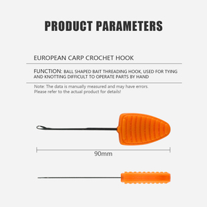 <span class=keywords><strong>Aiguille</strong></span> à appât pour la pêche à la carpe 90 mm, <span class=keywords><strong>aiguille</strong></span> à bouillettes avec manche en plastique pour montage de hameçons, pellets, bouillettes, accessoires de pêche - Product Image 2