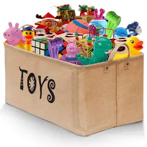 Goede Kwaliteit Opvouwbare Kids Doek Stof Opslag Borst Bins Cubes Organizer Inklapbare Grote Speelgoed Opbergdoos & Bakken